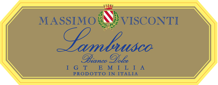 Вино игристое Ламбруско Массимо Висконти бел.сл
