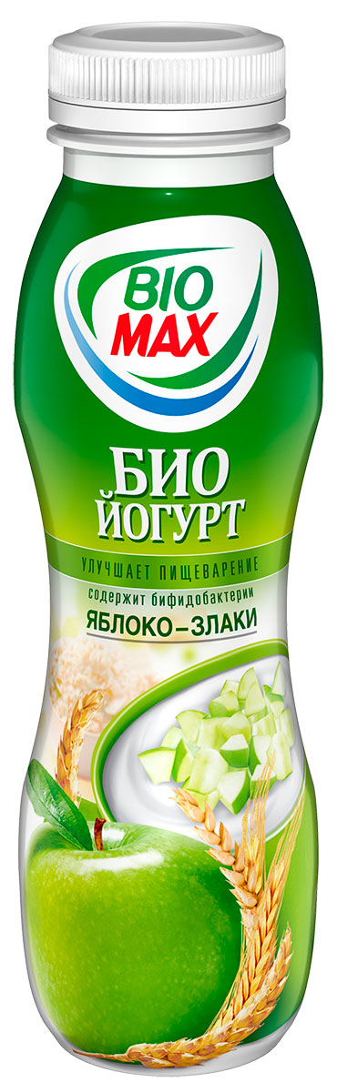 Био-Йогурт Био Макс Яблоко/Злаки 2,7-2,9%