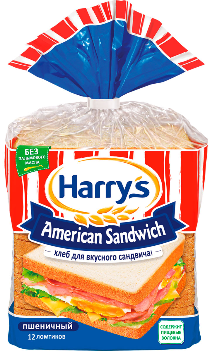 Сандвичный Хлеб Харис пшеничный 