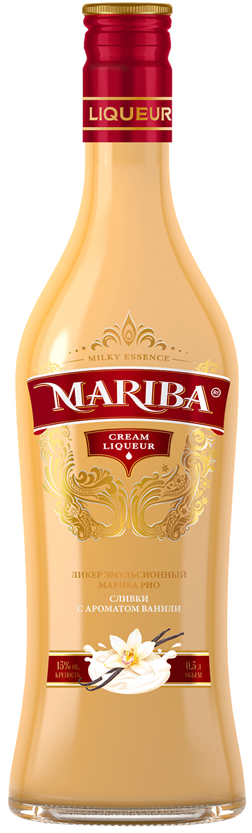 Ликер эмульсионный Мариба Рио сливки с ароматом ванили