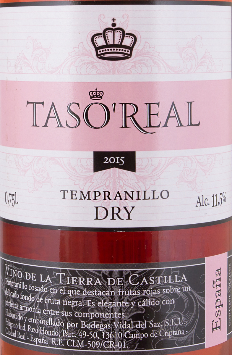 Вино Тасо Реаль Темпранийо роз.сух